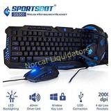 SportsBot SS301 Blue LED Gaming Over-Ear Headset