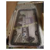 Black license plate holder and hardware new