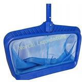 Heavy Duty Deep-Bag Pool Rake, Blue. Appears new
