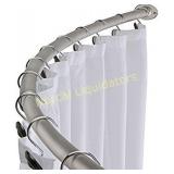 58" - 72" Adjustable Curved Shower Curtain Rod -