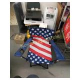 Youth American Flag fold up camping chair. Like