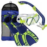 Aqua Lung Sport Regal Youth Snorkel Set Neon/Blue