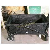QUEST FLAT FOLD WAGON LIKE NEW BLACK 150LB