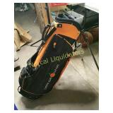 NEW ORANGE WHIP STAND GOLF BAG