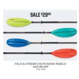 Field and stream CHUTE KAYAK PADDLE. Preowned