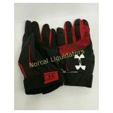 RED & BLACK UNDER ARMOUR BATTING GLOVES. NEW OUT