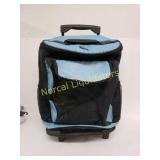 Logo, rolling/backpack cooler, 36 can capacity.