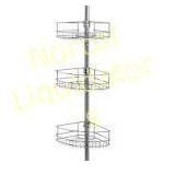 Mainstays Tension Pole Shower Caddy, Chrome 9.9"