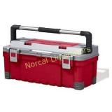 Keter  26" Red Tool Box with tray