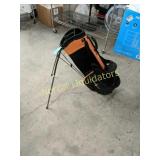 New orange whip golf bag