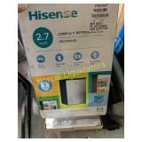 New hisense 2.7 cf compact refrigerator