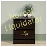 Sauder Parklane Nightstand, Cinnamon Cherry. New
