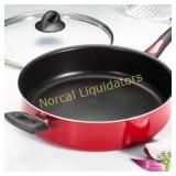 *  Tramontina 5 Qt EveryDay Red Nonstick Covered