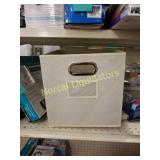 3 canvas collapsible storage bins 12