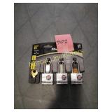 MASTER LOCK 3 PADLOCK SET 3TRILF MAXIMUM SECURITY