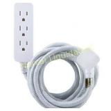 Cordinate 10 ft Decor Extension Cord 3 Grounded