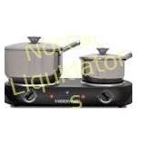 Farberware Double Burner, Black, 1500W preowned