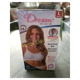 Dream by Genie seamless bra, white. Size L. New
