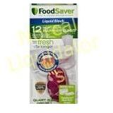 FoodSaver 1 Qt. Liquid Block Bags box has been