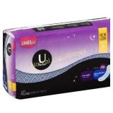 Kotex Natural Balance Maxi Pads, Overnight, Jumbo
