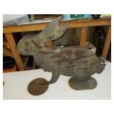 25in metal rabbit target