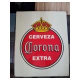 Corona metal sign 21in x 26in