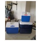 3 small coolers
