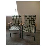 2 webbed chairs