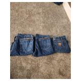 3 36x30 wrangler FR pants used