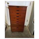 8 drawer cherry chest 21in x 15in x 40in on