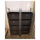 2, 16inx12inx 45in metal storage carts