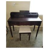 Desk and stool 32inx18inx38in