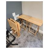 4 wood tv trays