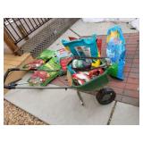 Miracle garden soil and assorted items