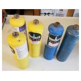 3  1lb map gas and 2 14.1oz propane