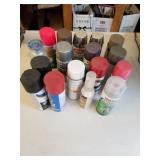 Assorted spray paint