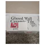 Brand new box of glazed ceramic wall tiles