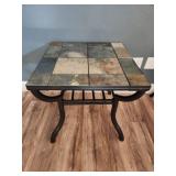 2 granite end tables