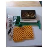 RCBS trigger pull scale and assorted items