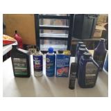 Assorted garage chemicals