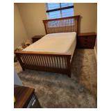 Queen bed with 2 night stands