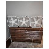 3 box fans