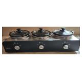 Bella Triple Slow cooker Buffet and serving