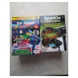 Sparkle laser lights new in boxes