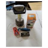 Guidesman lantern and assorted items