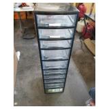 13in x 15in x 4ft plastic drawers