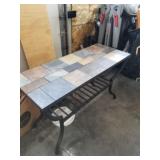 4ft x 20in x 29in slate sofa table