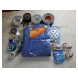 8ftx10ft tarp and assorted tape