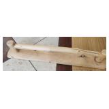 Wood towel bar