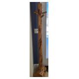 Wood coat rack
